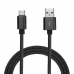 Cabo USB Xiaomi Mi Braided Tipo-C 1M - Preto (SJX10ZM)(SJV4109GL)