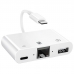 Cabo Adaptador Lightning para Ethernet/USB-A