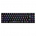 Teclado Gamer Krab KBMGK50 / USB RGB Portatil - Preto