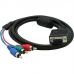 Cabo Adaptador VGA para 3RCA (1.5 Metros)