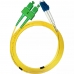 Cabo de Fibra Optica LC-Upc para SC-Apc Duplex 3 MM - 2 Metros