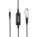 Cabo de Microfone XLR Boya BY-BCA6 3.5MM - Preto