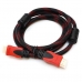 Cabo HDMI 15M c/Malha Black/Red HDTV