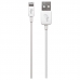 Cabo Lightning USB Elg C818 Injetado Em PVC (1.8 Metros) Branco - Certificado Apple