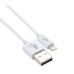Cabo Lightning USB Elg C818 Injetado Em PVC (1.8 Metros) Branco - Certificado Apple