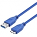 Cabo HLD USB 3.0 A Micro-B 3 Metros - Azul