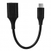 Cabo HLD USB Type-C A USB 3.0 Femea 20 CM Preto