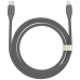 Cabo USB-C A Lightning Baseus CAGD020101 Jelly Liquid 20 W - Black 2 Metros