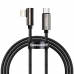 Cabo USB-C A Lightning Baseus CATLCS-01 Legend 20 W 90 - Black 1 Metro