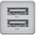 Carregador Veicular Elg CC2S Polimero de Alta Resistecia 2X USB 1A/2A - Branco