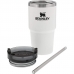 Caneca Térmica com Canudo Stanley Adventure 10-02662-102 (591ML) Branco