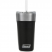 Copo Termico com Tampa e Canudo Coleman 600ML - Preto