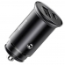 Carregador de Carro Baseus CCYS-C01 USB-A USB-C - Preto