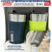 Kit Copo Termico com Tampa e Canudo Coleman 600ML - Azul/Verde