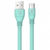 Cabo Elg ELMC10LBE - USB/Tipo C - 1 Metro - Elastomero Termoplastico - Verde