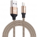 Cabo Elg INX810GD - USB/Lightning - 1 Metro - Aco Inoxidavel - Dourado