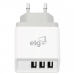 Adaptador de Tomada Elg WC3S 3 USB - Branco