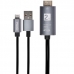 Cabo Adaptador Lightning para HDMI e USB Yookie YA13 (P8+) de 3 Metros - Prata/Branco