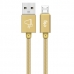 Cabo Micro USB Elg M520BG 2 Metros - Dourado