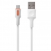 Cabo Micro USB Moxom Champion MX-CB146 1 Metro - Branco/Laranja