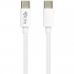 Cabo USB-C 4LIFE FLCC61TPE de 1 Metro - Branco