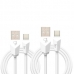 Cabo USB-C Elg CMBC12WH 2 Metros + Cabo USB-C 1 Metro - Branco