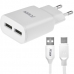 Carregador USB-C Keen KC-01 2 USB - Branco
