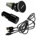 Carregador Veicular USB Aiwa AWX10 2 Saidas USB + Cabo USB + Suporte Magnetico - Preto
