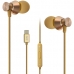 Fone de Ouvido CVC V23 com Microfone - Dourado