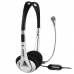 Fone de Ouvido Satellite AE-218 com Microfone - Prata/Preto