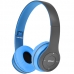 Fone de Ouvido Sem Fio Mox MO-F900 com - Cinza/Azul