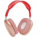 Fone de Ouvido Sem Fio X-Tech P9 com e Microfone - Vermelho/Rosa