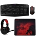 Kit Teclado Gaming Redragon Essentials S101-BA-2 + Mouse + Headset + Mousepad - Preto