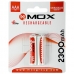 Pilha Recarregavel AAA Mox MOB2AAA23 de 2.300 Mah 1.2V - 2 Unidades
