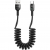 Cabo Em Espiral de Dados Mcdodo CA6420 USB-C - Preto