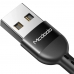 Cabo Em Espiral de Dados Mcdodo CA6420 USB-C - Preto