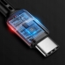 Cabo Em Espiral de Dados Mcdodo CA6420 USB-C - Preto
