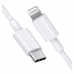 Cabo USB-C A Lightning Ecopower EP-6021 - Branco 1 Metro