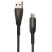 Cabo USB-C Ecopower EP-6017 3A - Cinza Escuro 1 Metro