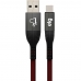 Cabo USB-C Elg TC10RD - Preto/Vermelho 1 Metro