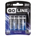Pilha Alcalina Goline AA / 1.5V - 4 Unidades