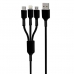 Cabo USB Charge 3IN1 Mega Star CH013N Preto