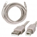 Cabo USB p/ Impresora 4M 2.0 Microfins Silver