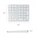 Teclado Numerico Sem Fio Satechi ST-Xlabks - Prata