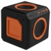 Caixa de Som Elg Audiocube Punch PWC-Audwood 15 Watts RMS e Auxiliar - Preto/Laranja