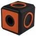 Caixa de Som Elg Audiocube Punch PWC-Audwood 15 Watts RMS e Auxiliar - Preto/Laranja