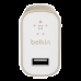 Carregador USB Belkin F8M731DQ Metalico Mixit - Dourado