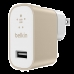 Carregador USB Belkin F8M731DQ Metalico Mixit - Dourado