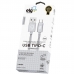 Cabo USB-C Elg TC10BSRG Malha de Nylon 3A 15W (1 Metro) Prata