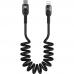 Cabo Em Espiral de Dados Mcdodo CA-1960 Lightning - Preto
